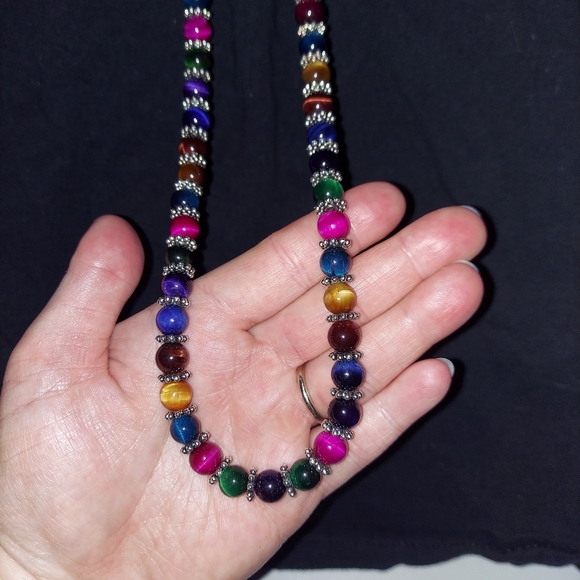 Multicolor Beaded Necklace - Picture 2 of 5